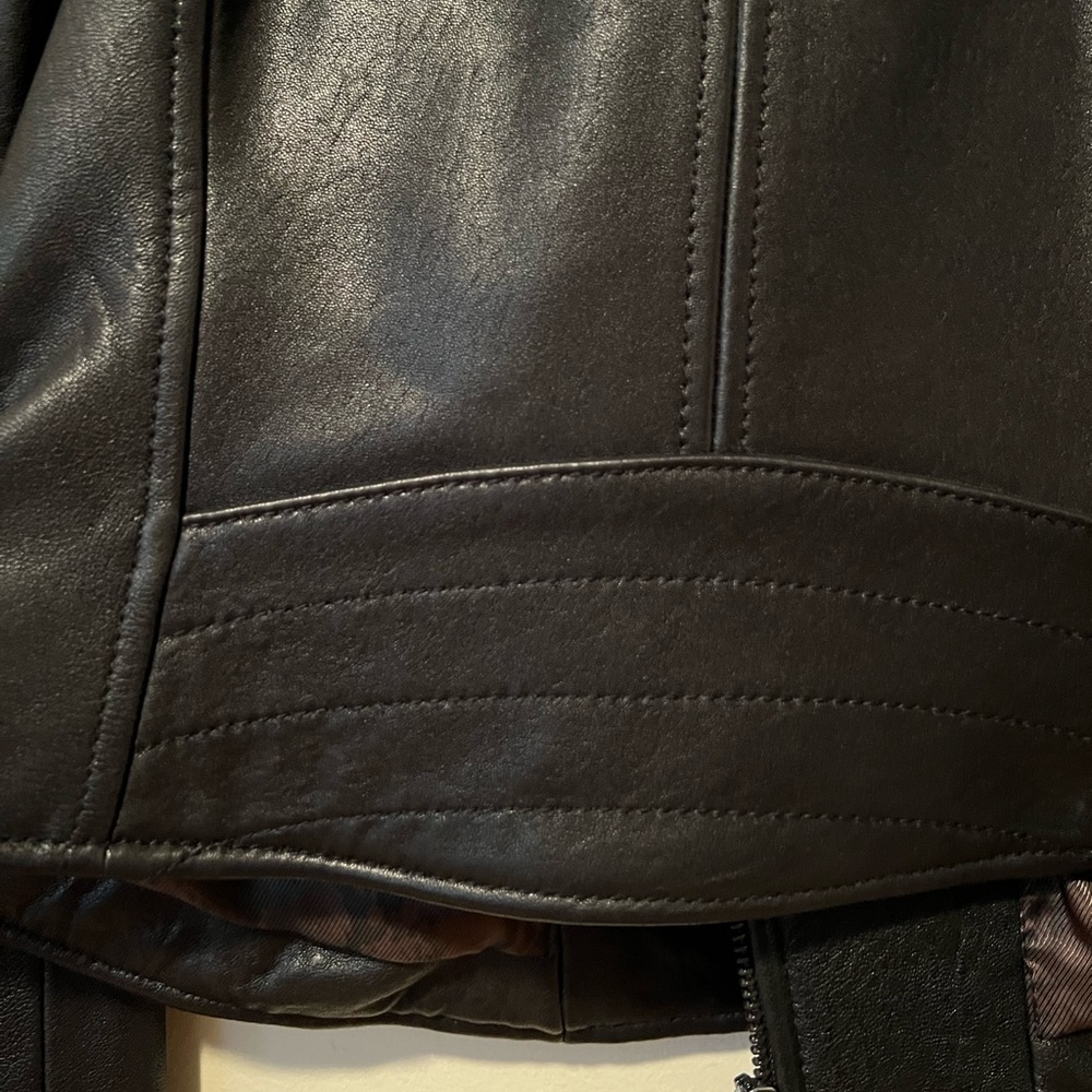 Black Rivet Leather Jacket - Picture 11 of 15